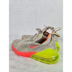 Nike Air Max 270 Womens Desert Sand Hot Punch AH6789-005 Yellow Pink Size 8